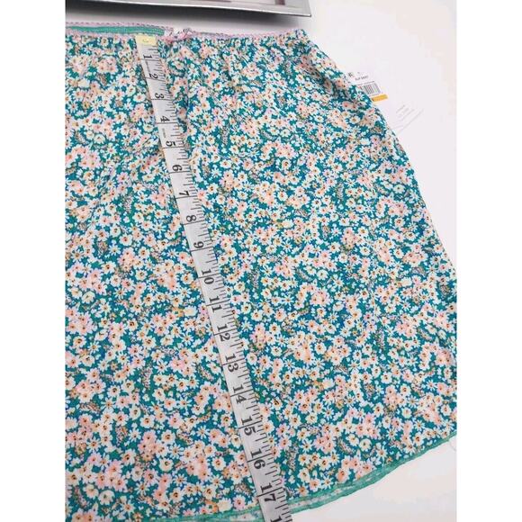 Love fire Junior's Women's Mini skirt Floral Print A Line size Small Petites - Picture 3 of 7